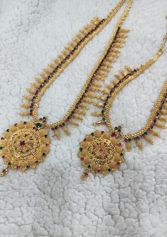 Flower Design Gold Lookalike Combo Jewellery Set