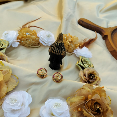 Zara Peacock Matt Stud