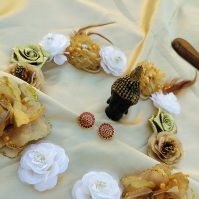 Ruby Green Stud Earring