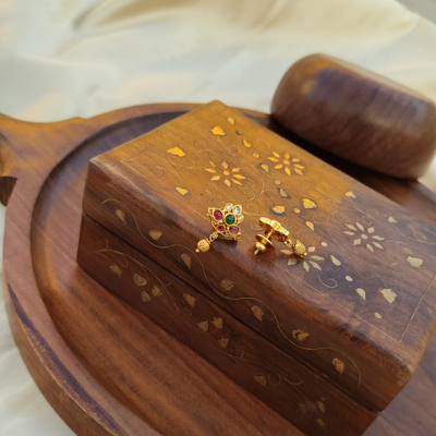 Multi Color Matt Earring