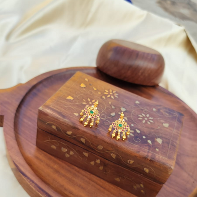 Multi Color Pearl Earring