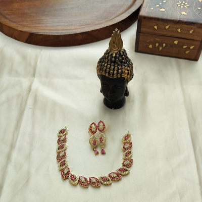 Cecelia Ruby White Necklace