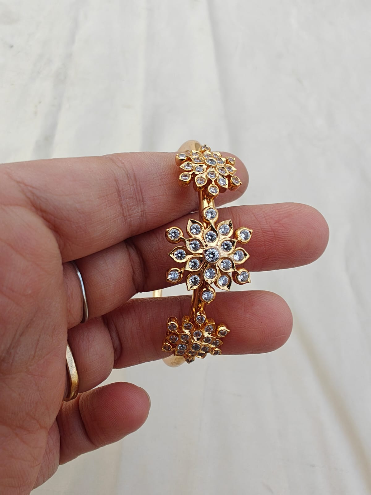 Daimond Flower Kada-Panchaloha