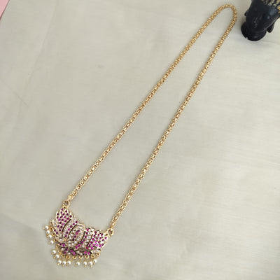 Vintage Lotus Panchaloha Dollar Chain