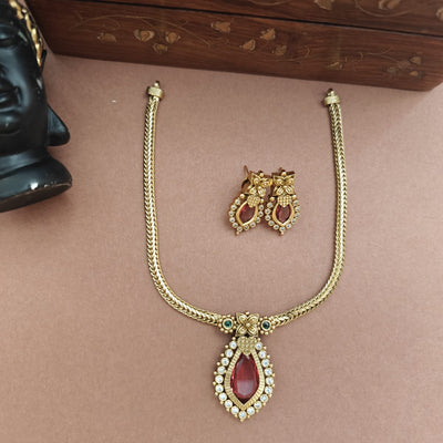 Meena- Ruby Necklace