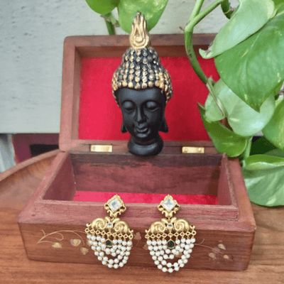Layered Pearl Earrings