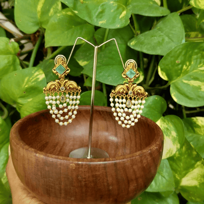 Layered Pearl Earrings