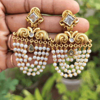 Layered Pearl Earrings