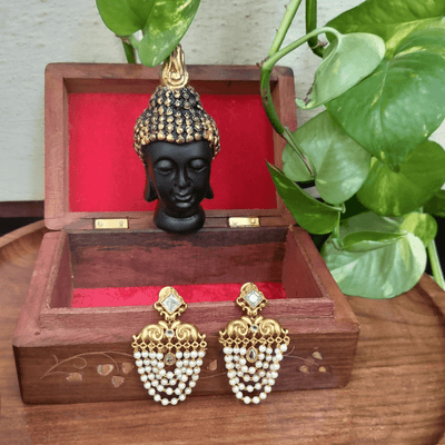 Layered Pearl Earrings