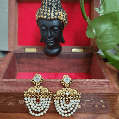 Layered Pearl Earrings