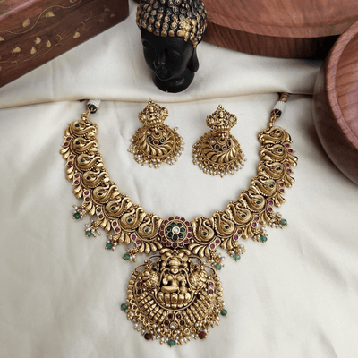 Laxmi Kempu Necklace