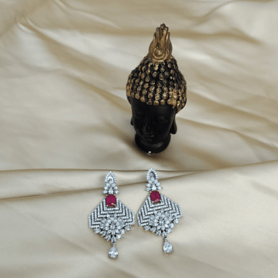 Mia American Diamond Flower Design Earring