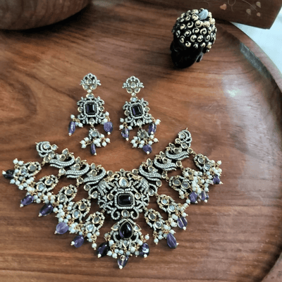 Victorian Moissanite Stone Neckpiece