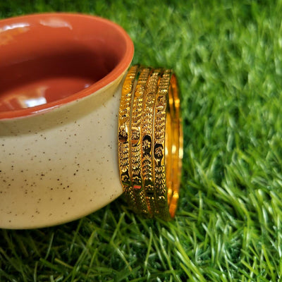 Gold Plated Thin Bangles