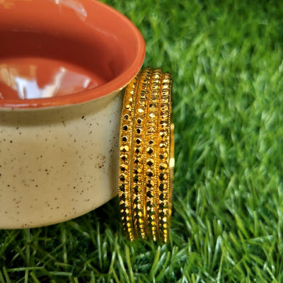 Gold Plated Thin Designer Bangles