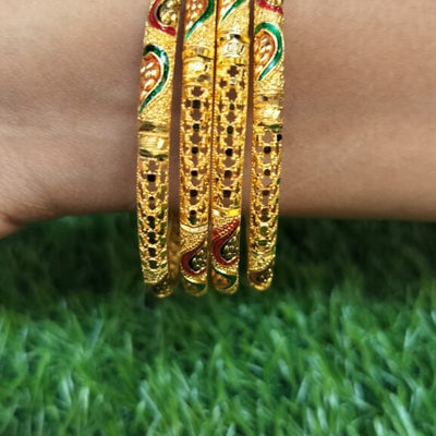 Enamel Gold Plated Bangles