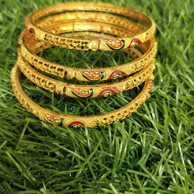 Enamel Gold Plated Bangles