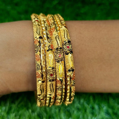 Fancy Gold Plated Bangle