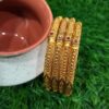 Filigree Bangle With Red Stone