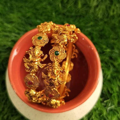 Gold Plated Lord Ganesha Bangles