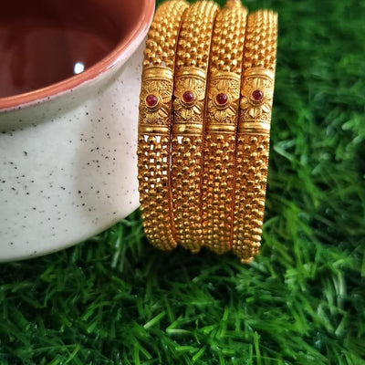 Floral Motif Bangles