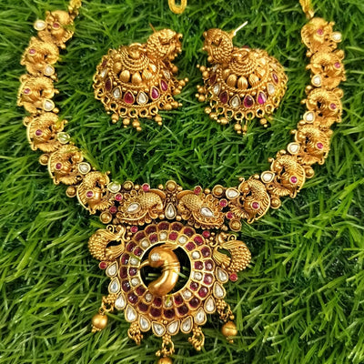 Kemp Stone Peacock Necklace