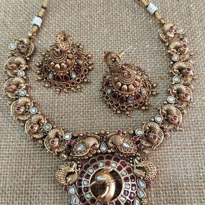 Kemp Stone Peacock Necklace