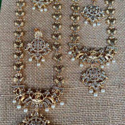 Multicolor Duck Motif Bridal Jewellery Set