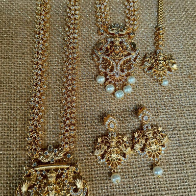 Ruby Color Bridal Jewellery Set