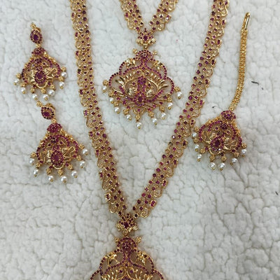 Ruby Design Bridal Combo Jewellery Set