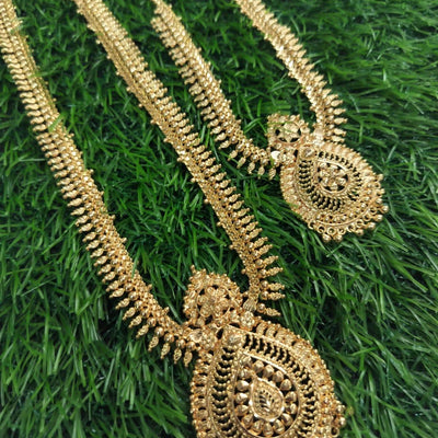 Gold Look Alike Combo & Haram Jewellery Set