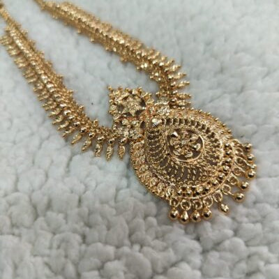 Gold Look Alike Combo & Haram Jewellery Set