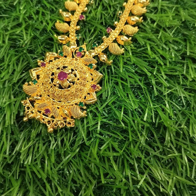 Gold Lookalike Mango Design Combo Jewellery Set