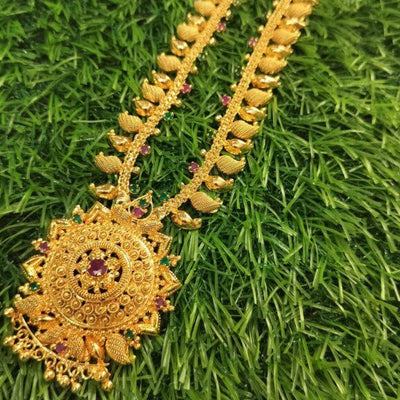 Gold Lookalike Mango Design Combo Jewellery Set