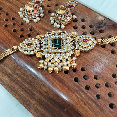 Designer Green Stone Choker Set