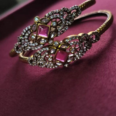 Victorian Diamond Bangles-Red