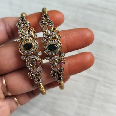 Green Victorian Bangle – 2 Bangles