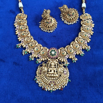 Laxmi Kempu Necklace