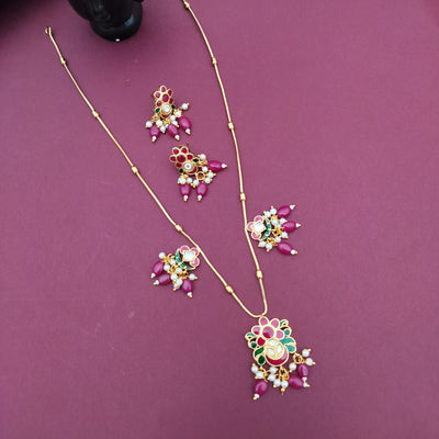 Meenakari Pendant Chain