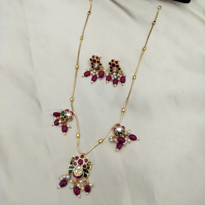 Meenakari Pendant Chain