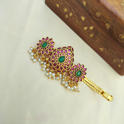 Kempu Antique Hair Clip