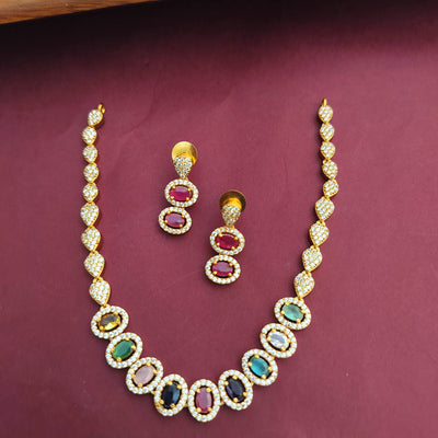 Maya Navratna Neckpiece