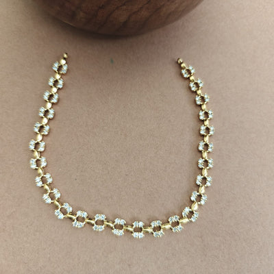 Dhruvi- Diamond Lookalike Neckpiece