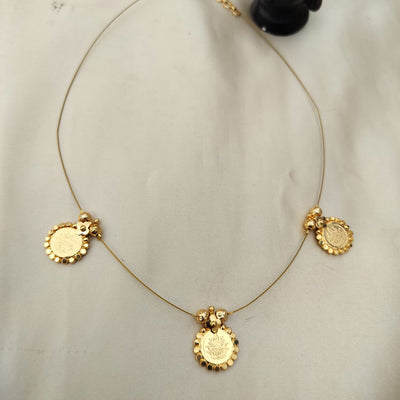 Lakshmi Coin Invisible Neckpiece