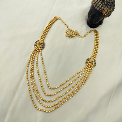 5 Layered Traditional Gold Plated Mala