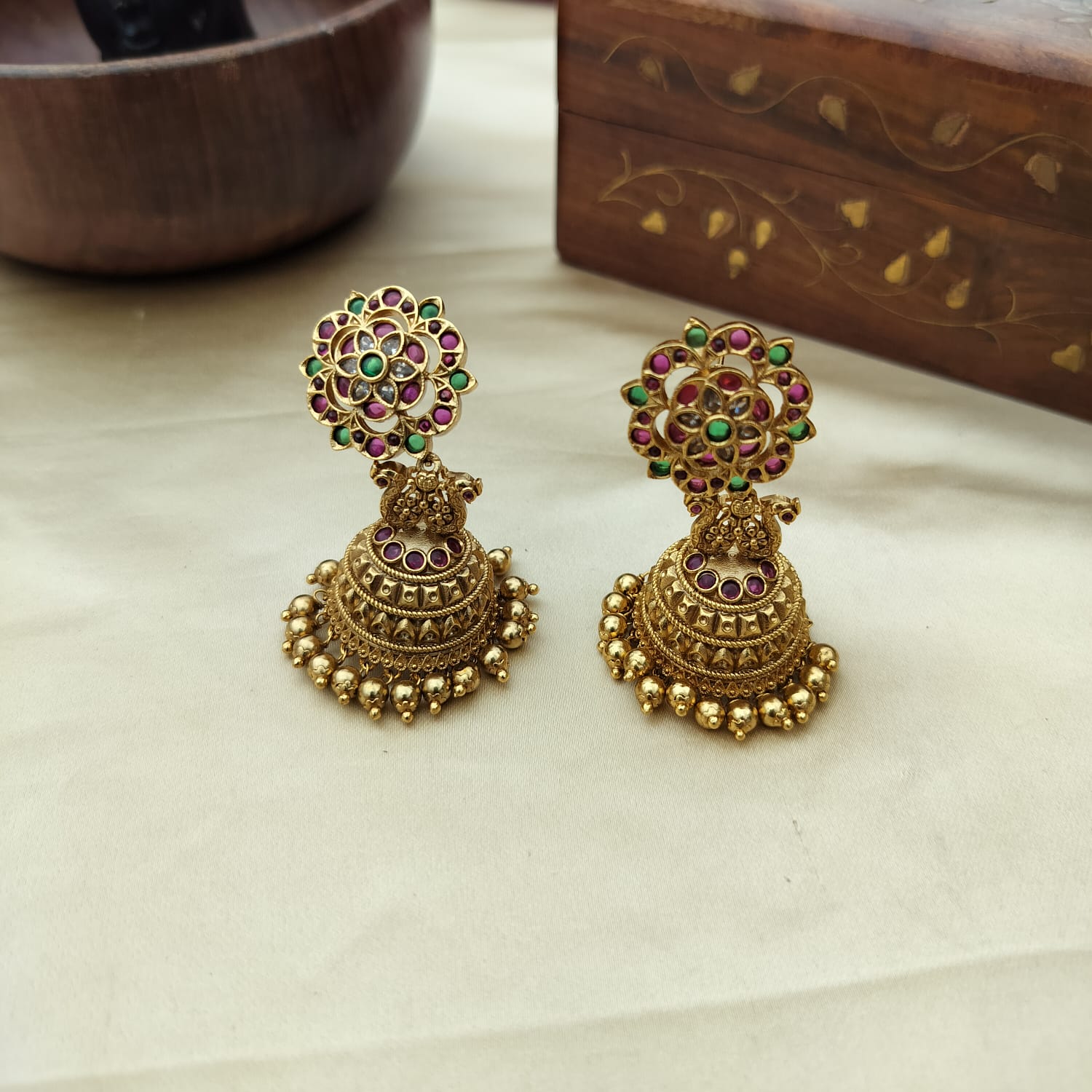 Floral Bridal Jumka