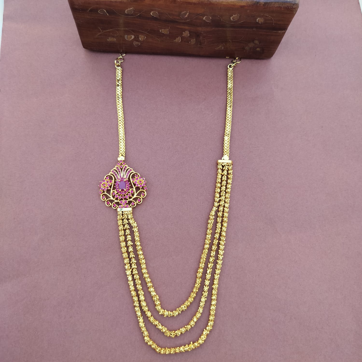 Kempu Layered Necklace