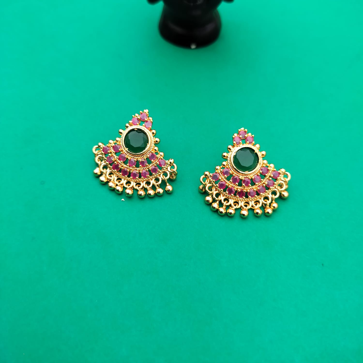 ruby stud earings