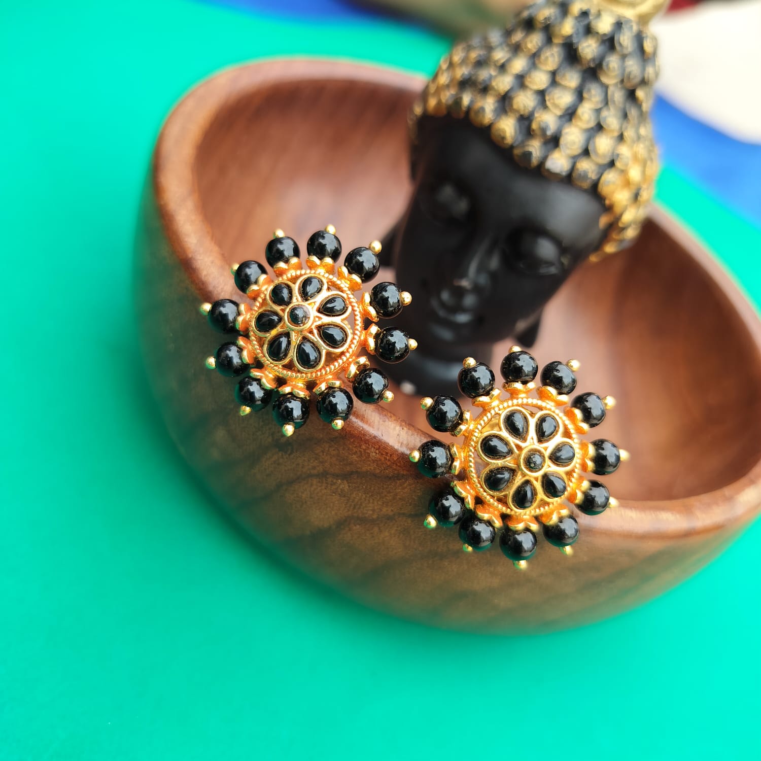 panchaloha beads stud