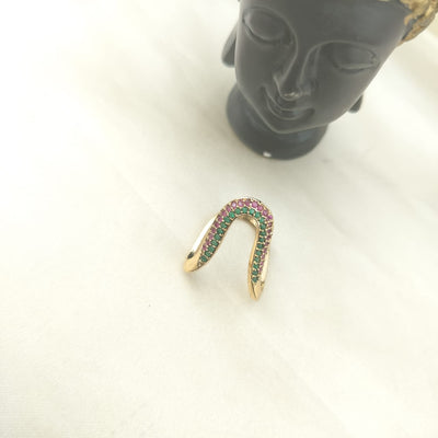 Panchaloha - Ruby Vanki Ring
